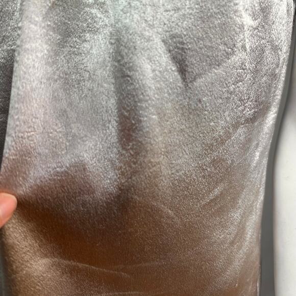 Ramy Brook Top Medium Halter Metallic Gold Dressy Glam - Picture 7 of 12